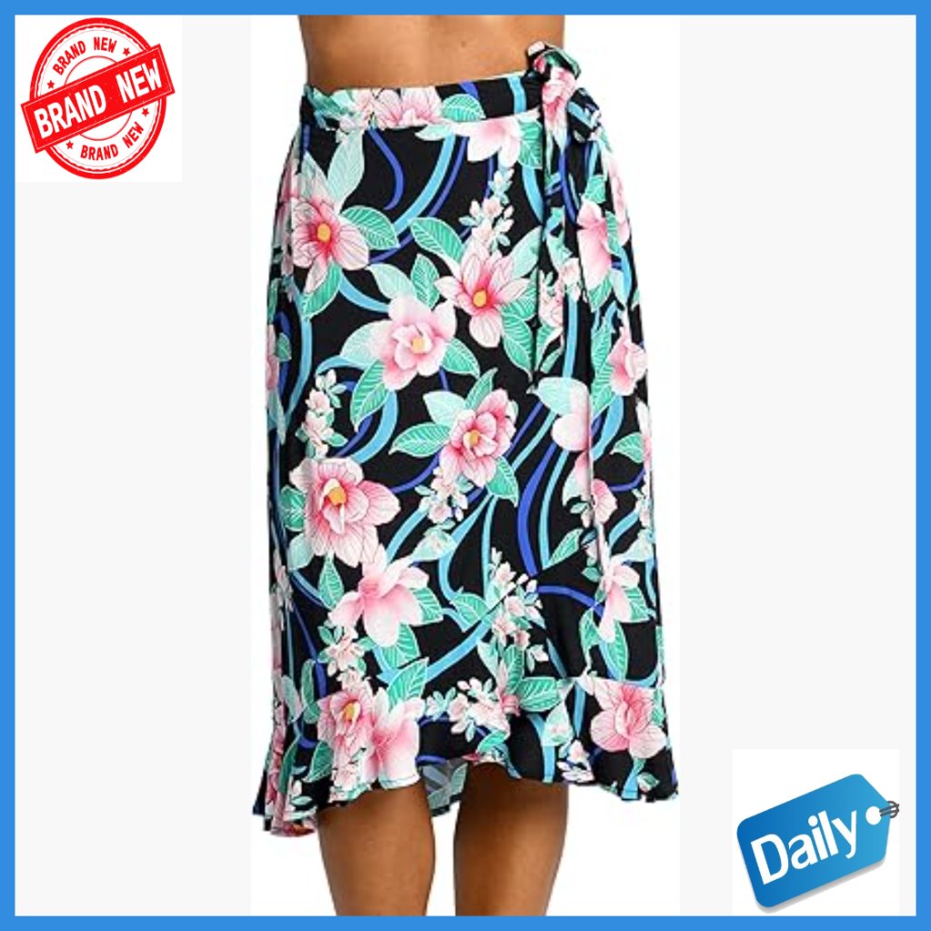 Midi Skirt Swimsuit Cover Up, Rayon, A-Line, Relaxed Fit, X-Large